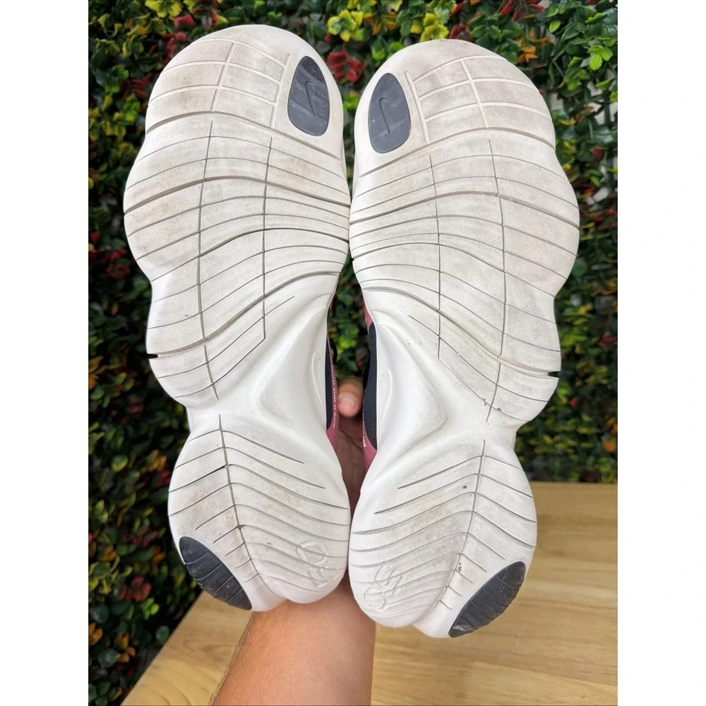Nike Free RN 5.0 AQ1289-600 Running Shoes White Red Shoes Sneakers Men's 11 GUC